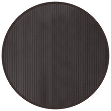 Rug Floor Mat Area Hallway Carpet Runner Round Dark Brown Bamboo vidaXL