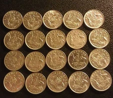 1 x AFTER-1946 AUSTRALIAN SIXPENCE SILVER COIN