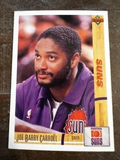 1992 Upper Deck NBA Basketball Card #373 Joe Barry Carroll, Phoenix Suns (I8)