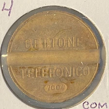 Gettone Telefonico Public Telephone Token 1970 Italy Bronze 24.5mm 7.1g #7004 VG