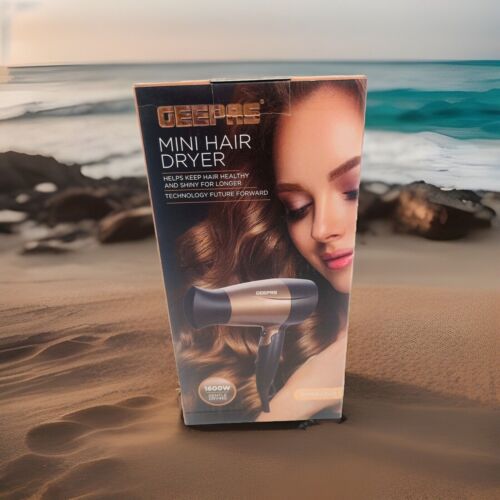 GEEPAS Mini Hair Dryer 1600W Gentle Drying - Picture 2 of 7
