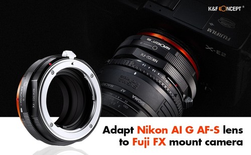K&F Concept Adapter Pro for Nikon G F Ai lens to Fujifilm FX Camera X-Pro2 X-A2 - Picture 6 of 14