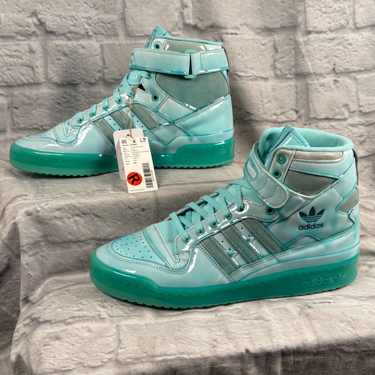 Jeremy Scott Adidas Forum Dipped SAMPLE Acid Mint Mens 12 High