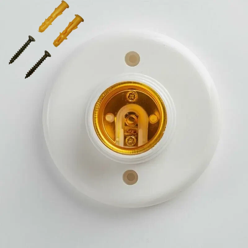 1-10pcs X E27 Screw Cap Socket Light Bulb Holder Fitting Light Lamp Stand/Base - Image 2 of 4