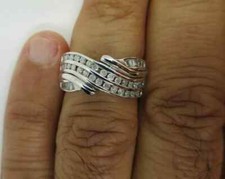 14K Gold Diamond Wedding Band Diamond 2/3 Carat F-SI2   7.70 Grams  Value 4k