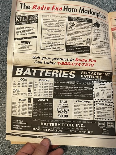 Radio Fun January 1994 Issue #30 Beginner's Guide Amateur Radio Ham Magazine - Zdjęcie 12 z 13