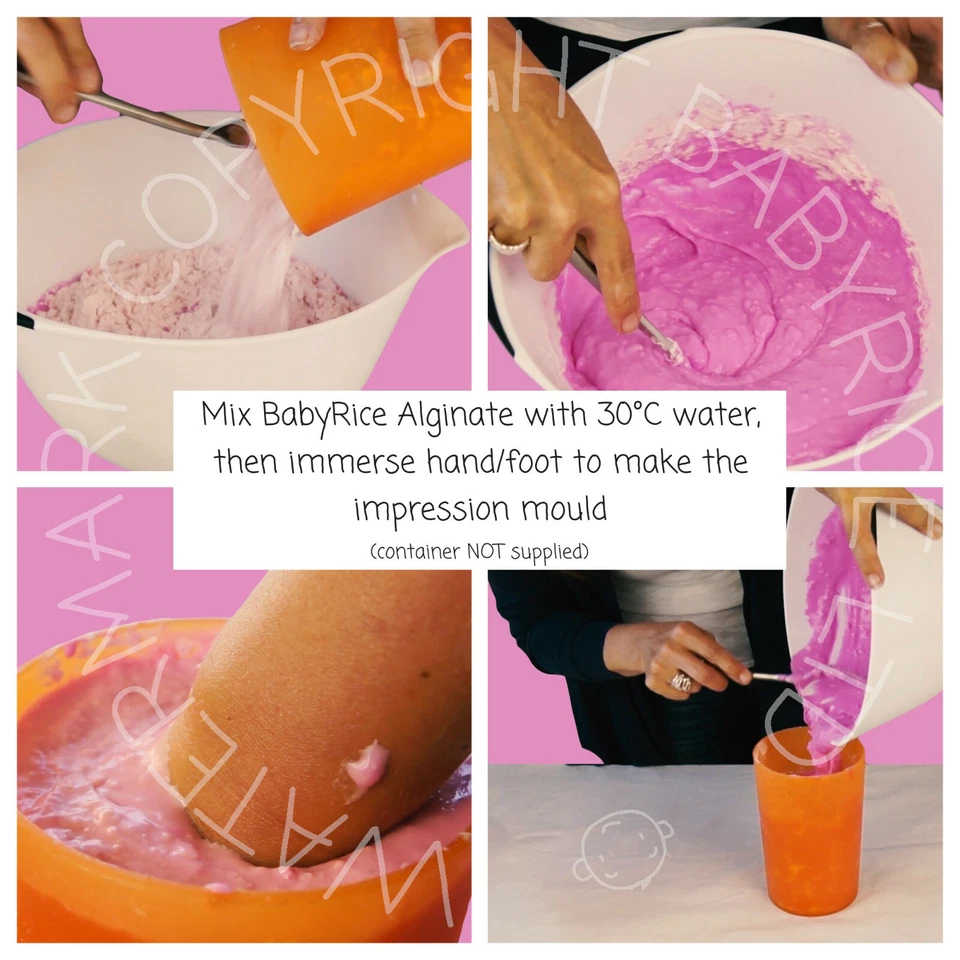 Baby's First Christmas Bauble Hand Foot Casting Kit Personalised Tree Decoration - Image 3 of 4