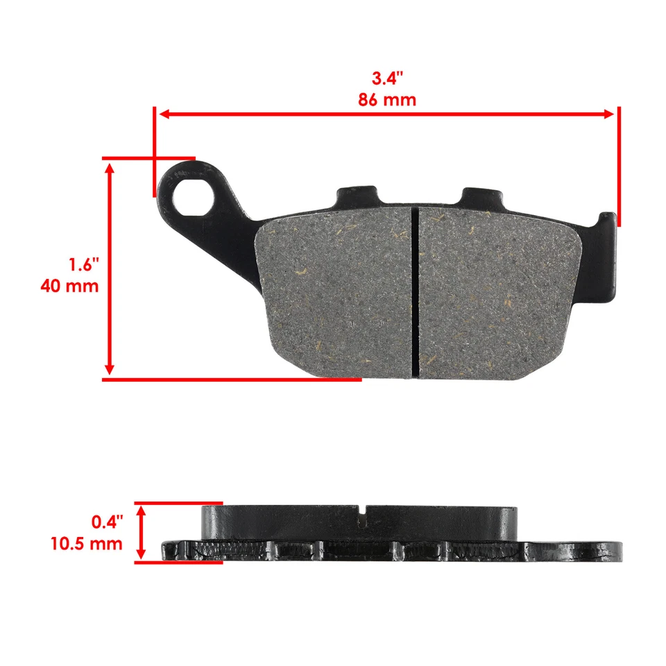 Brake Pads for Triumph 955 Daytona 955I 1997-2006 Front Rear Motorcycle Pads - Image 3 of 4
