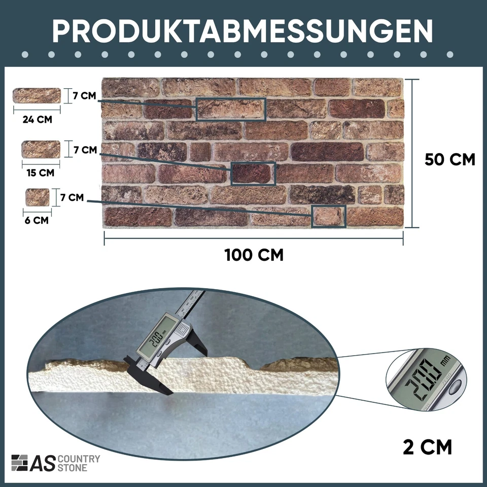 Wandverkleidung Verblendsteine Kunststein Steinoptik wandpaneele Styropor 3d - Bild 2 von 4