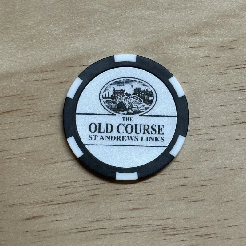Club de eslabones de golf St. Andrews Old Course - marcador de pelota de golf con fichas de póker Foto 2 de 2