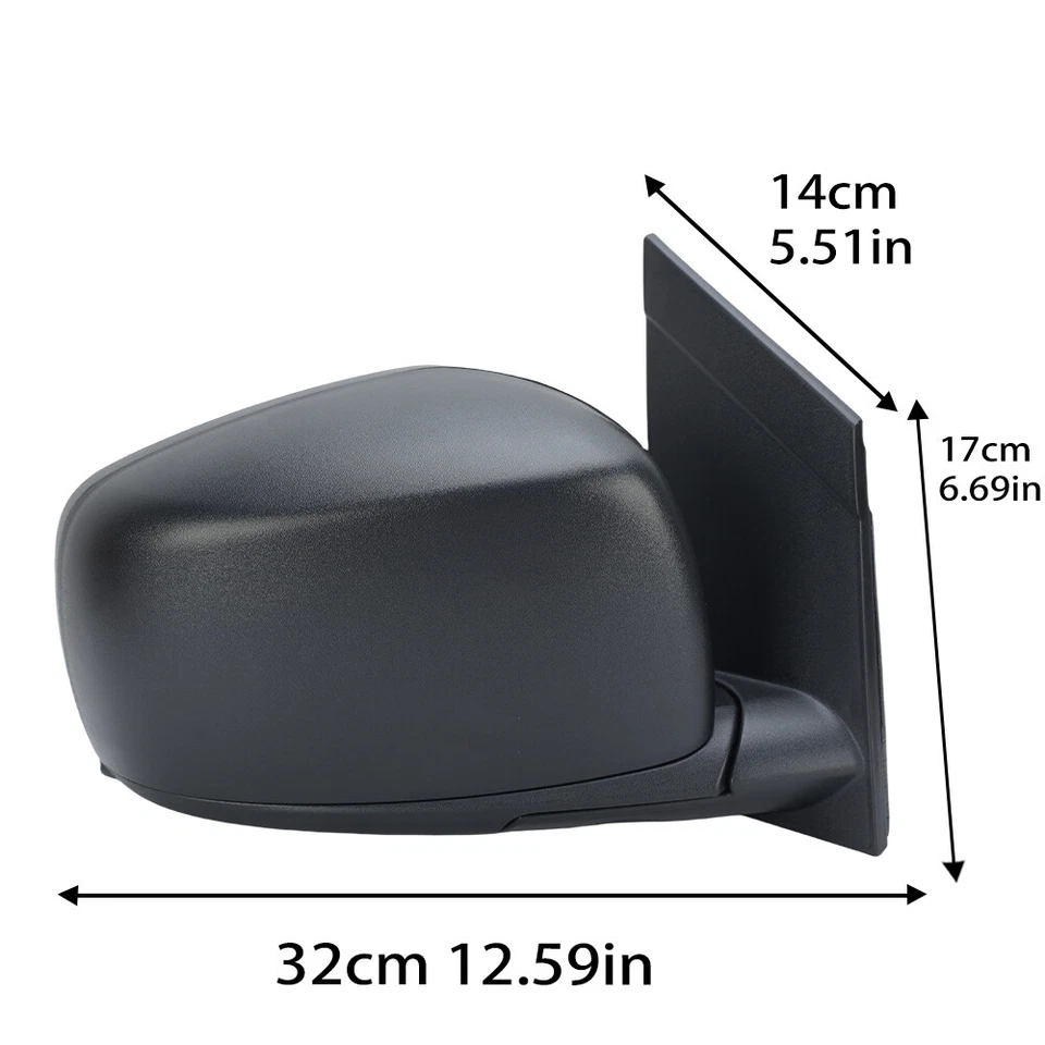 Mirror For 2011-2020 Dodge Grand Caravan Passenger Right Side Heat Texture Black - Image 2 of 4