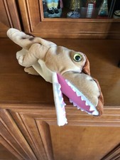 Aurora World Plush Hand Puppet Brown Tan Crocodile Alligator w Teeth EUC