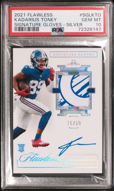 Kadarius Toney Panini Flawless Signature Gloves #SGLKTO Ruby