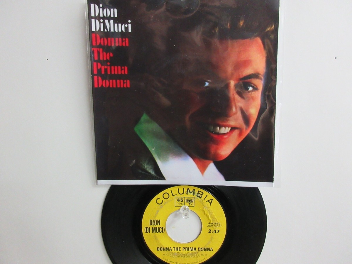 💥 ' DION ' HIT 45 + Picture [DONNA THE PRIMA DONNA] 1963 !💥 | eBay