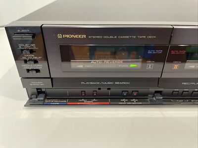 Pioneer CT-X707WR Stereo Double Cassette Tape Deck Japan Made | eBay