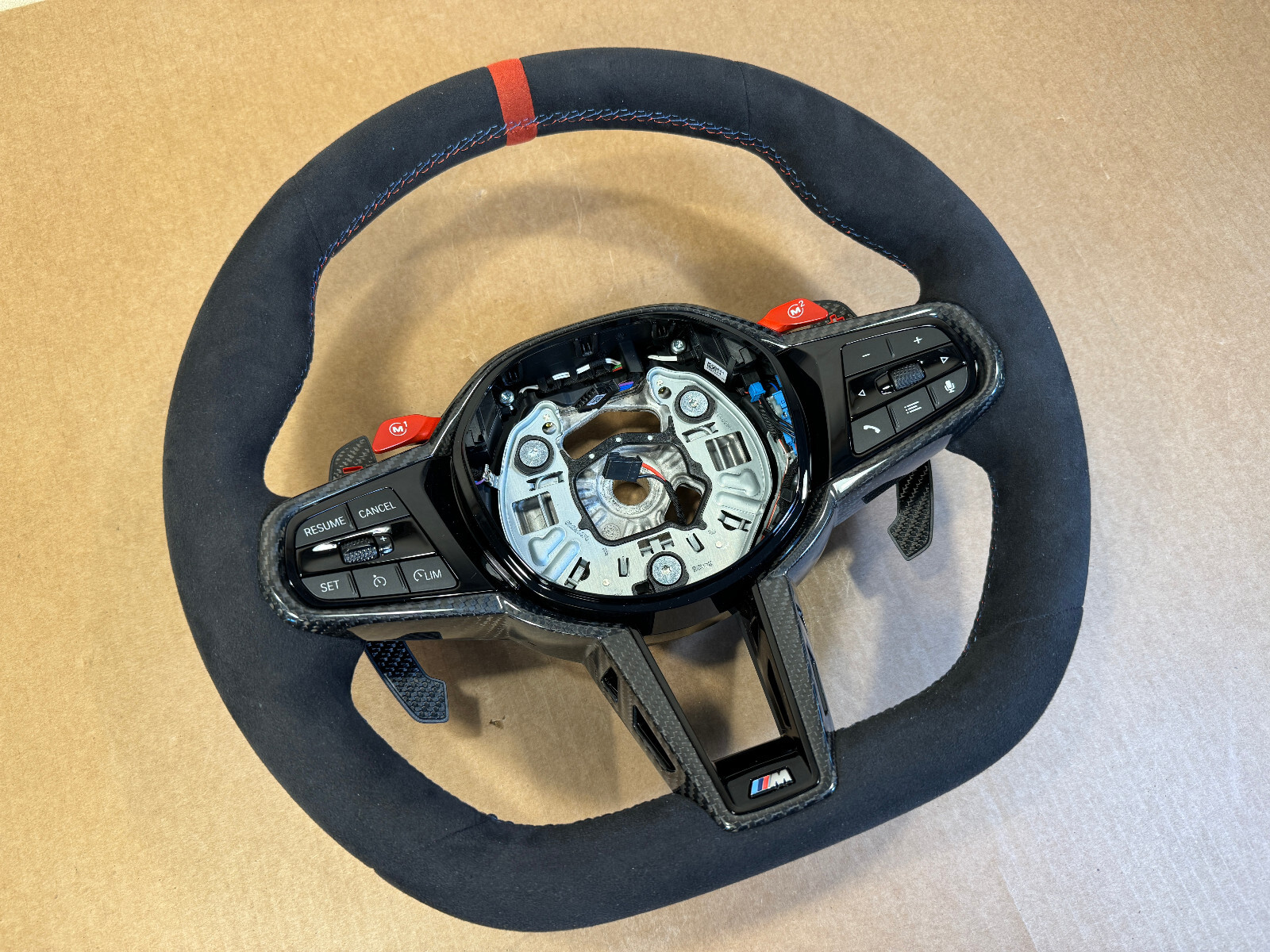 BMW M2 G87 M3 G80 G20 G21 M4 G82 Alcantara M Steering Wheel Carbon