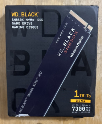 WD Black SN850X 1TB NVMe PCIe SSD R/7300MB/s (WDBB9G0010BNC-WRWM)... FREE S&H!