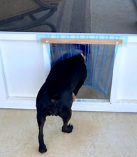 Medium Large Dog House Door Flap Vinyl Weather Resistant Clear Rain Snow Durable