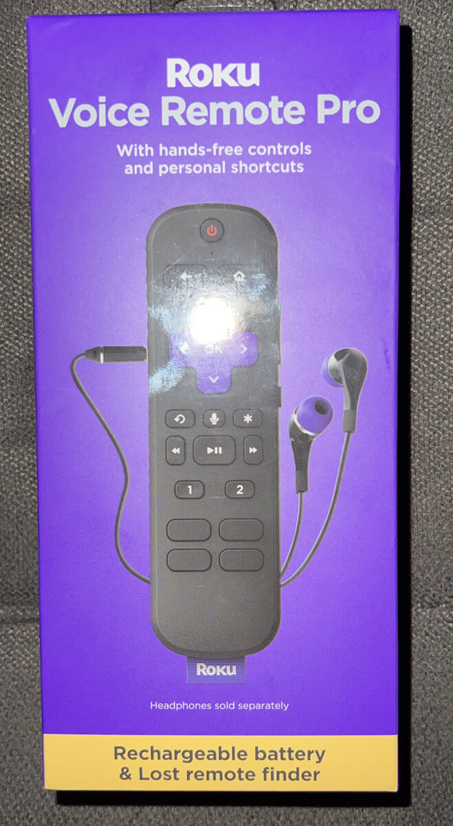 Roku Voice Remote Pro, Rechargeable Voice Remote