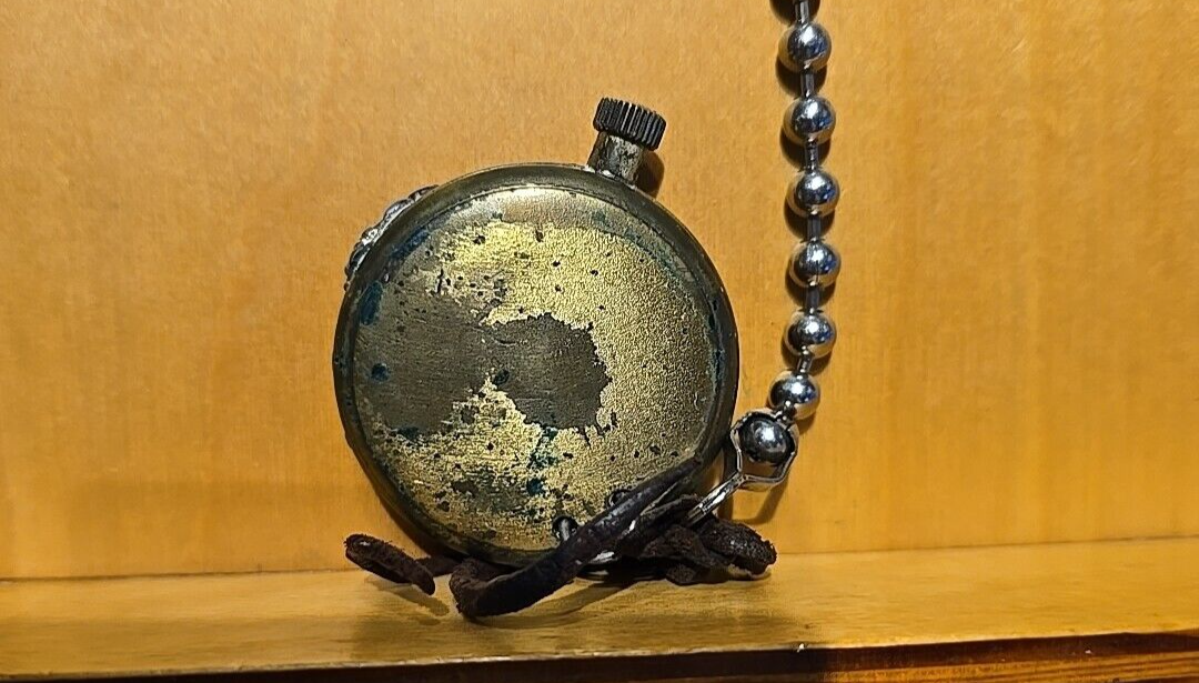 Vintage Remington ChromaGlo Pocket Watch Silver Tone Japan Movt Sold As