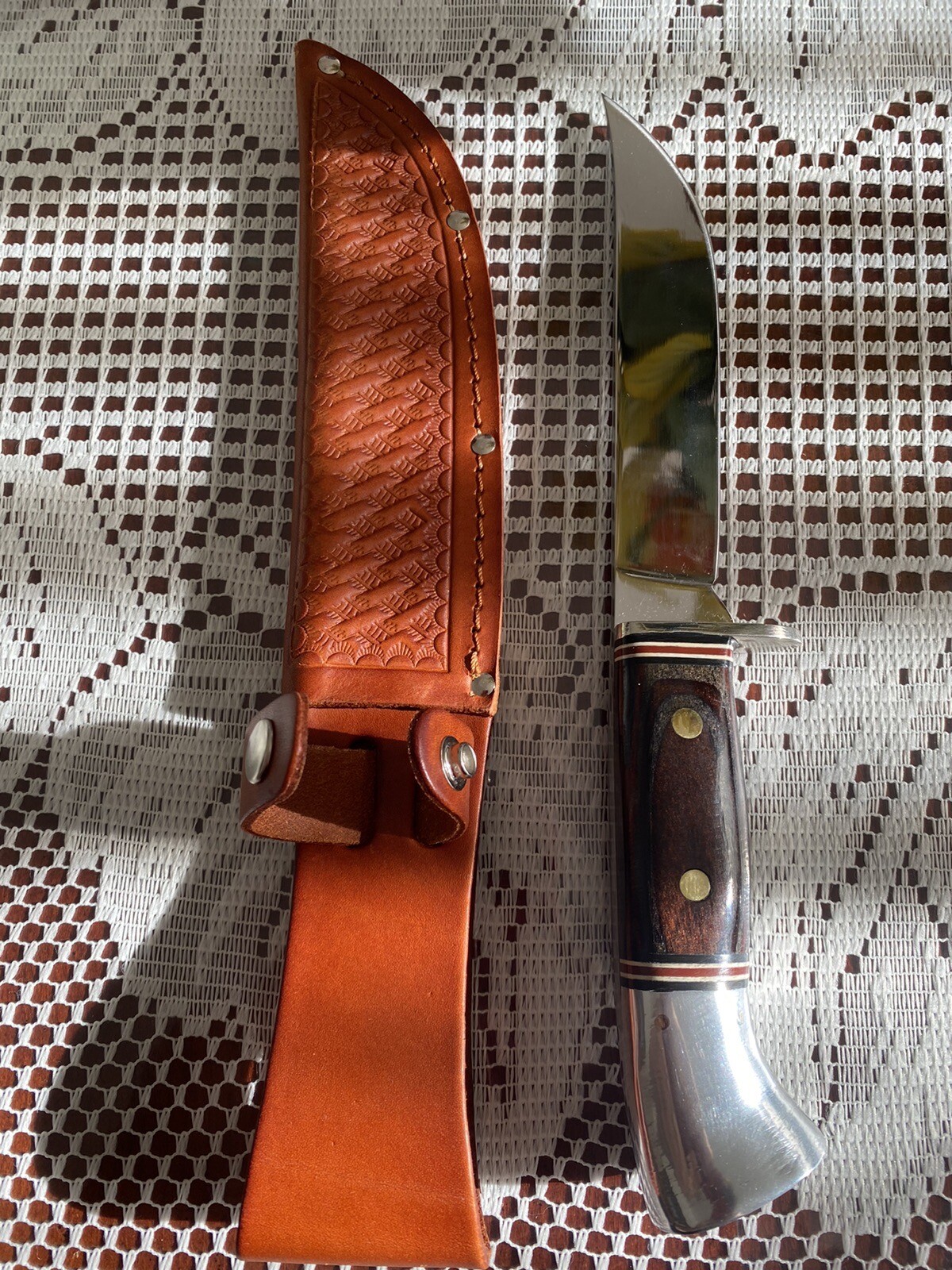 Rare Western Knife W36 New With Aftermarket Sheath Beautiful Knife eBay