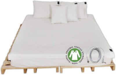 Organic Cotton Grounding Flat Bed Sheet 52X27 Inch Emf Protection Soft Material