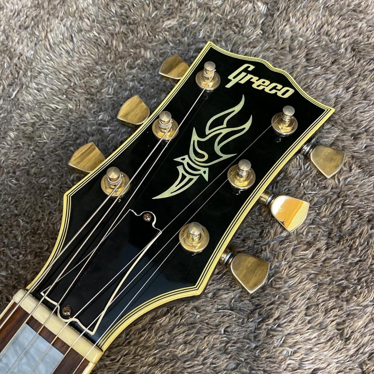 Greco EGC Black Gold Hardware Made in Japan LP Custom Type