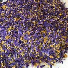 Cut Blue Lotus Dried Flower Nymphaea Caerulea Hand Picked Pure Ceylon Herbal Tea