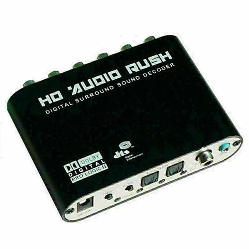 Convertitore ottico SPDIF coassiale AC3 DTS a 5.1CH audio analogico rush sound decoder - Foto 12 di 12