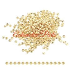 2mm 14K Gold Filled Spacer Beads for Jewelry Making, 100 Pack, Golden