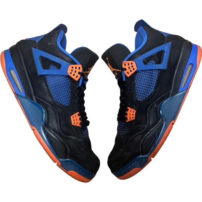 Nike Air Jordan IV CAVS Knicks Blue Orange Black Mens 12 Shoes
