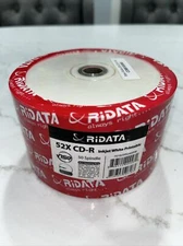 New! 50 RIDATA Blank 52X CD-R CDR White Inkjet Printable Media Disc CDM01X0068