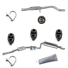 Auspuff + Vorderrohr Flexr  Fiat Seicento 1.1 iE 8V 01/1998-12/2004 +MONTAGESATZ