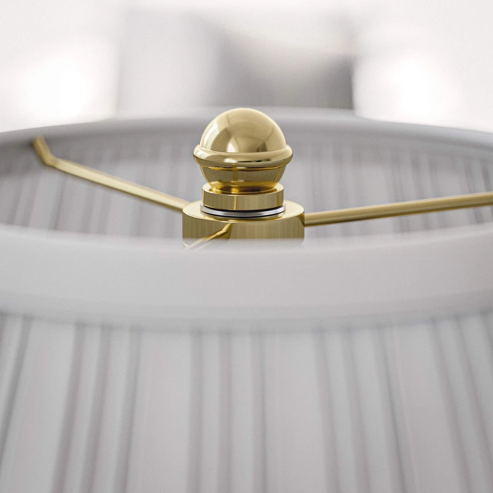 30163 Desk Lamps, Polished Brass 12.70x9.60x12.40 - Image 3 of 4