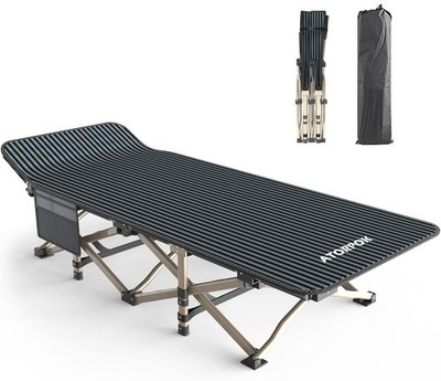 Camping Cot for Adults Comfortable with Carry Bag for Kids Supports 450 lbs