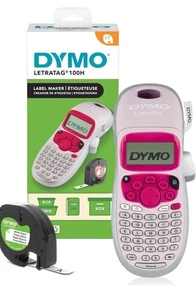 DYMO Letratag 100H Fabricant d'étiquettes portables, identifier, organiser, rose, NIB, NWT