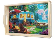 Diamond Painting Wooden Serving Tray Kit 9.8x...