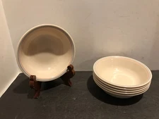 Set Of 6 Corning Corelle English Breakfast 5" Fruit Bowls Made In USA Beige