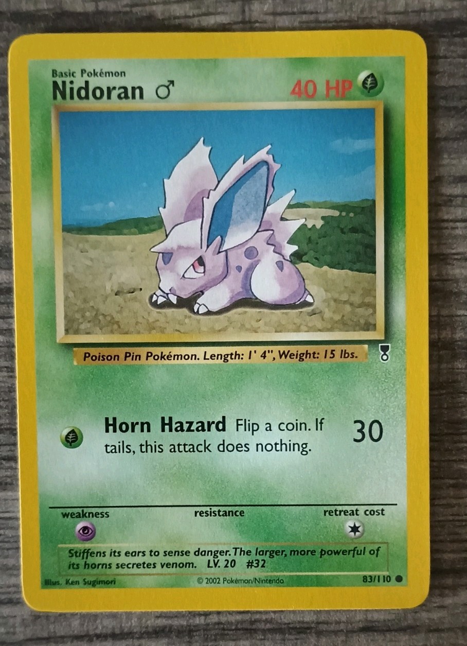 Nidoran (Male) 83/110- Legendary Collection - Common - Pokemon Card  - NM