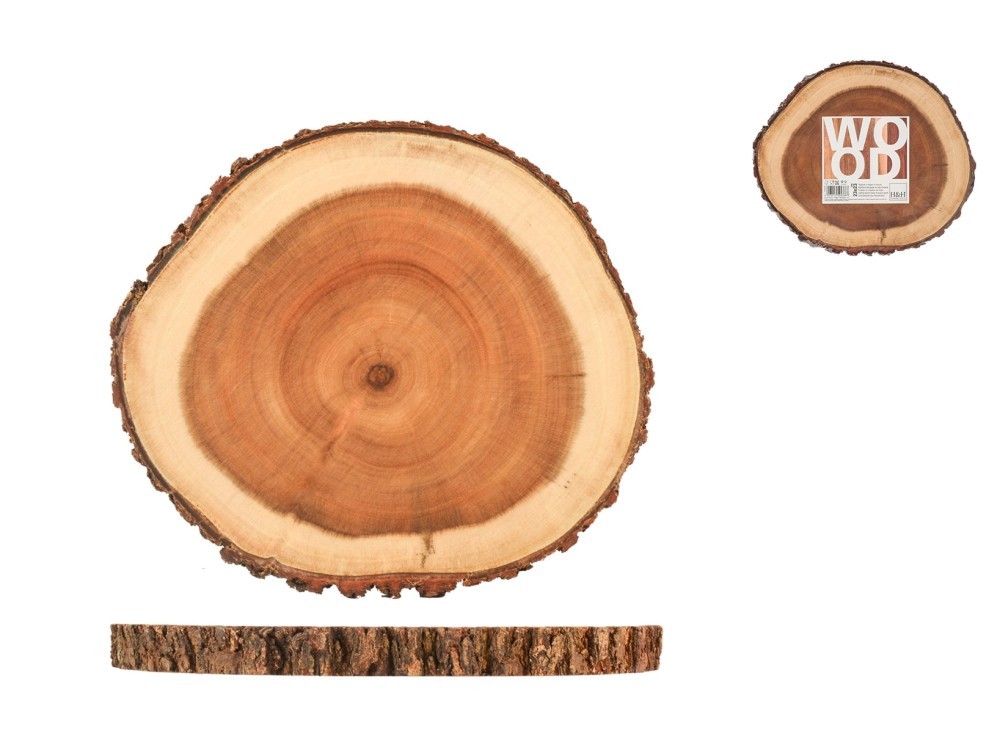 Round Cutting Board H&H Wood In Wood 23cm