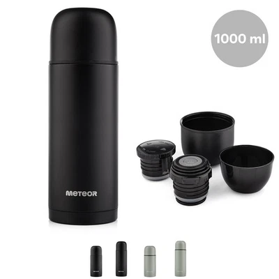 1L 0,75L Thermosflasche Edelstahl Thermoskanne Isolierflasche BPA FREI Kalt/Warm - Bild 1 von 4