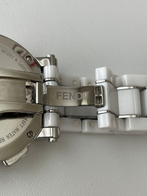 Fendi White Ceramic Chronograph Swiss Made Watch F662140 