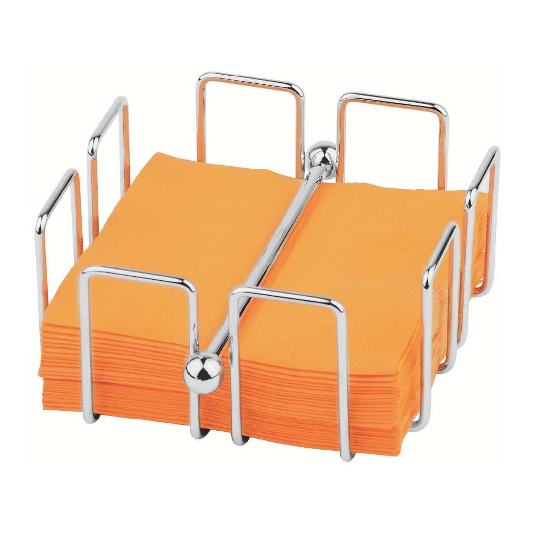 Napkin Holder Wire Chrome 14x14 cm Paderno | For Napkins 25x25
