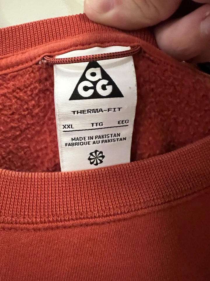 Nike ACG Therma-Fit Peso Pesado Crew Sudadera Suéter Talla XXL DM9941 671 Foto 2 de 4