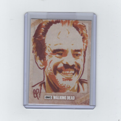 WALKING DEAD EVOLUTION SIMON SKETCH CARD BY ACCLAIMED ARTIST BILL PULKOVSKI  1/1