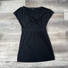 White House Black Market Womens Size M Black Date Night Versatile Dress