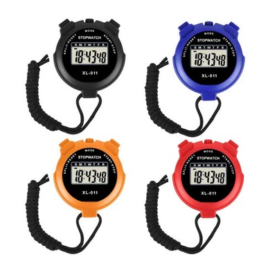 Wasserdichte digitale Hand-Sport-Stoppuhr Stoppuhr Timer Alarmzähler UK