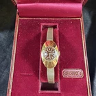Vintage Seiko Ladies Manual Wind Watch  11-0649 Gold Tone Mesh Bracelet WORKS!