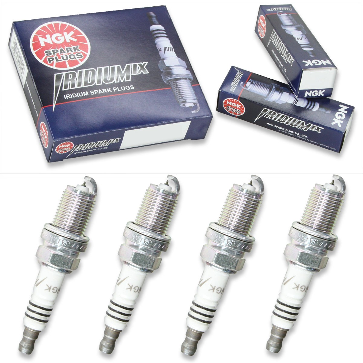 4 pcs NGK Iridium IX Spark Plugs for 2005-2016 Audi A4 2.0L L4 - Engine Kit gi