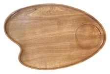 Vintage Retro Charcuterie Cheese Meat Board/Snack Tray Woodpecker Woodware Japan